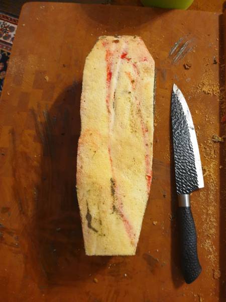 Sargzuschnitt der Dobosch Torte Sargzuschnitt der Dobosch Torte